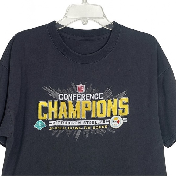 Pittsburgh Steelers NFL Super Bowl XLIII Conference Champions T-Shirt. Size XL - Picture 2 of 3